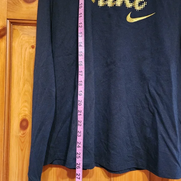 Nike Black & Gold Long Sleeve Shirt, XL - Picture 5 of 8